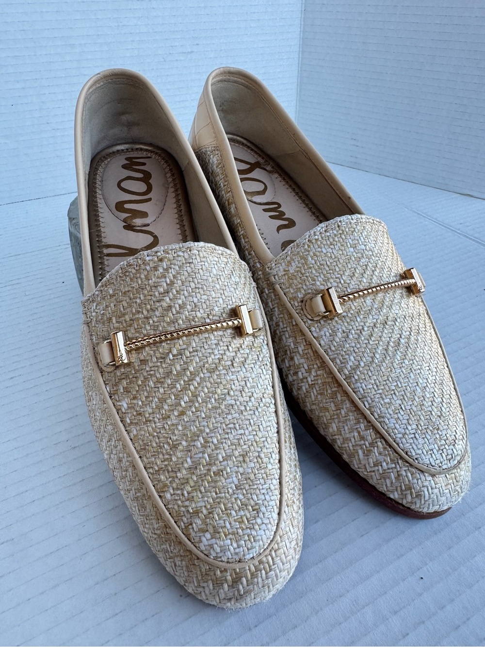 Sam Edelman Woven Raffia Loafers